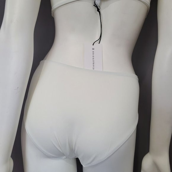 Solid & Striped Bailey Cream White One Piece Swimsuit Size Small - Picture 8 of 15